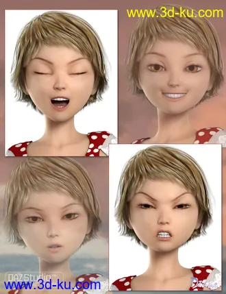 3D打印模型Keiko 6 Premiere Add-On Bundle的图片