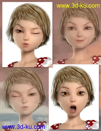 3D打印模型Keiko 6 Premiere Add-On Bundle的图片