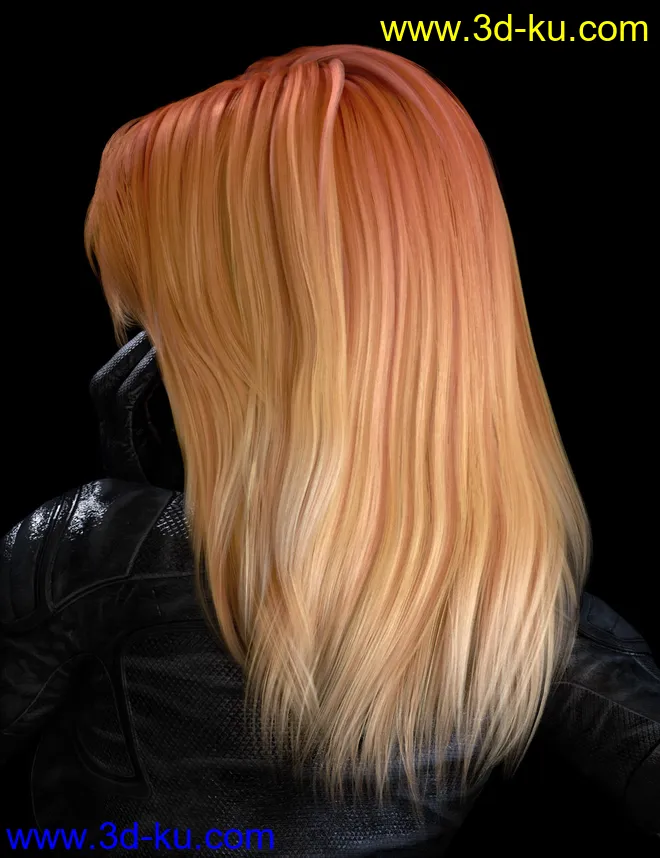 Kiko Hair for Genesis 8 and 8.1 Females模型的图片6