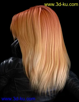 3D打印模型Kiko Hair for Genesis 8 and 8.1 Females的图片
