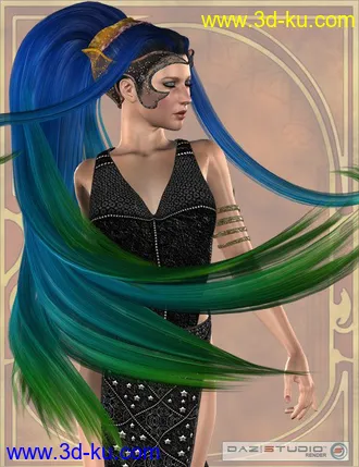 3D打印模型Kione Hair的图片