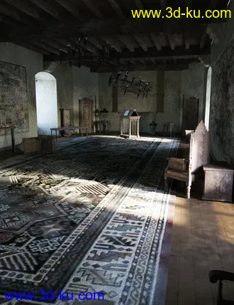 3D打印模型Knight Guest Hall Abandoned的图片