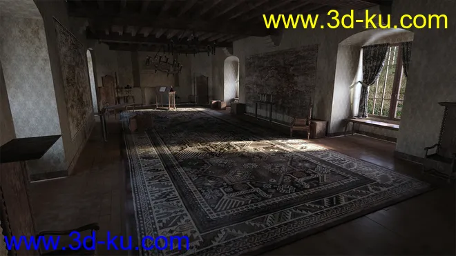 Knight Guest Hall Abandoned模型的图片2