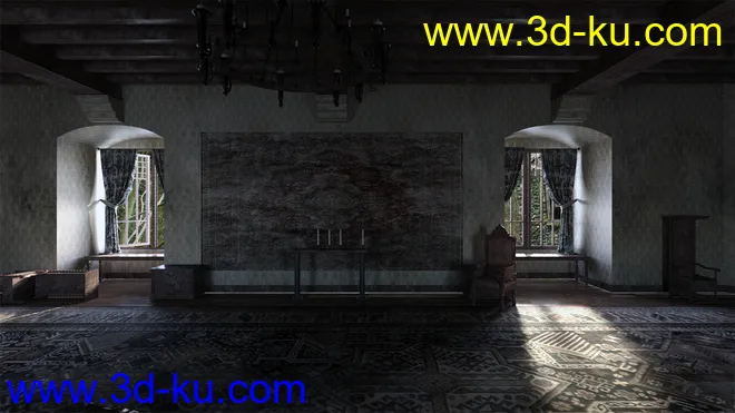 Knight Guest Hall Abandoned模型的图片4