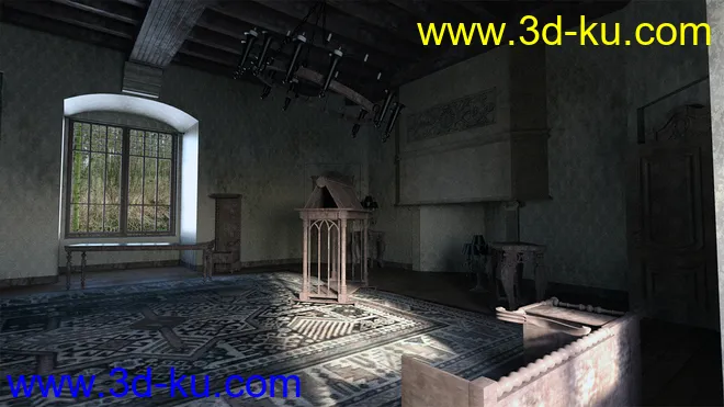 Knight Guest Hall Abandoned模型的图片6