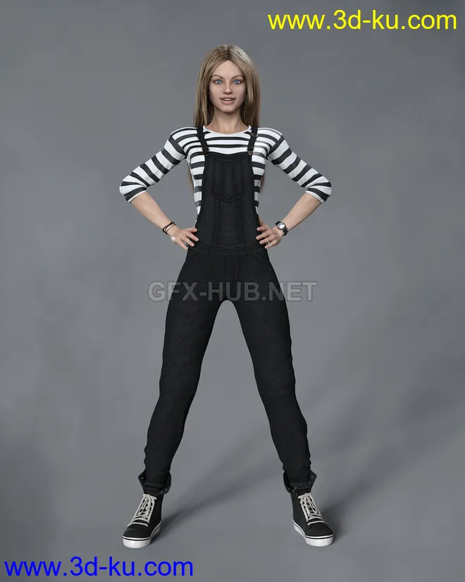 KrashWerks CLAIRE for Genesis 8 Female模型的图片1