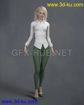 3D打印模型KrashWerks HANNAH for Genesis 8 Female的图片