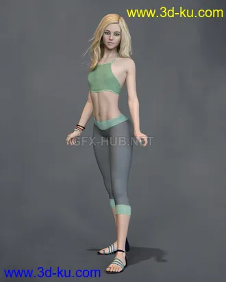 3D打印模型KrashWerks LISA for Genesis 8 Female的图片