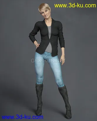 3D打印模型KrashWerks RHONDA for Genesis 8 Female的图片