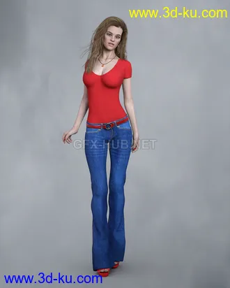 3D打印模型KrashWerks SELENA for Genesis 8 Female的图片