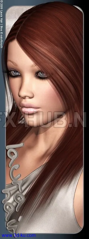 3D打印模型Laura Hair的图片