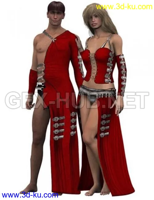 LB Fantasy Dress Texture Pack 3模型的图片1