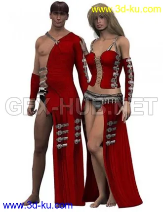 3D打印模型LB Fantasy Dress Texture Pack 3的图片