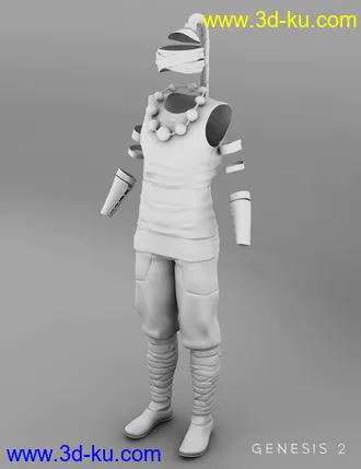 3D打印模型Lee Monk for Genesis 2 Male(s)的图片