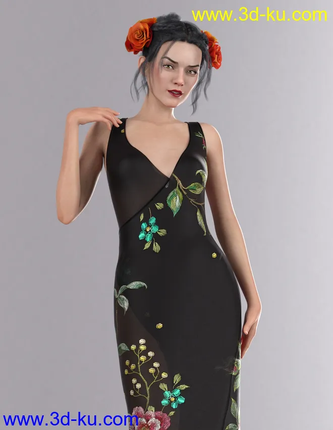 Leisure Time Textures for Floral Fiesta Outfit模型的图片4
