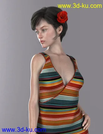 3D打印模型Leisure Time Textures for Floral Fiesta Outfit的图片