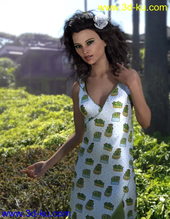 Leisure Time Textures for Floral Fiesta Outfit模型的图片9