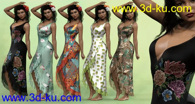 Leisure Time Textures for Floral Fiesta Outfit模型的图片10