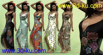 3D打印模型Leisure Time Textures for Floral Fiesta Outfit的图片