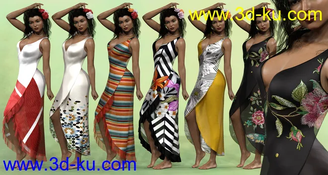 Leisure Time Textures for Floral Fiesta Outfit模型的图片11