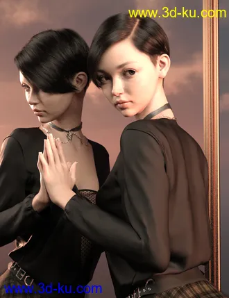 3D打印模型Lin and Expressions for Genesis 8.1 Female的图片