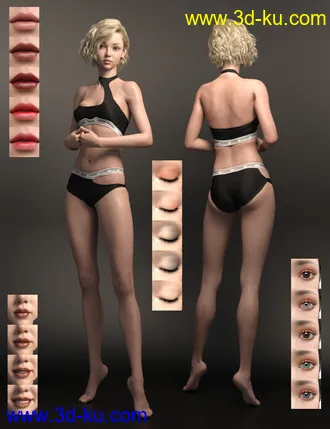 3D打印模型Lin and Expressions for Genesis 8.1 Female的图片
