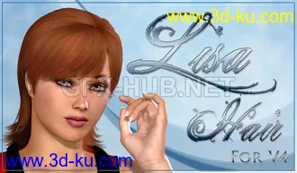 3D打印模型Lisa Hair for V4的图片