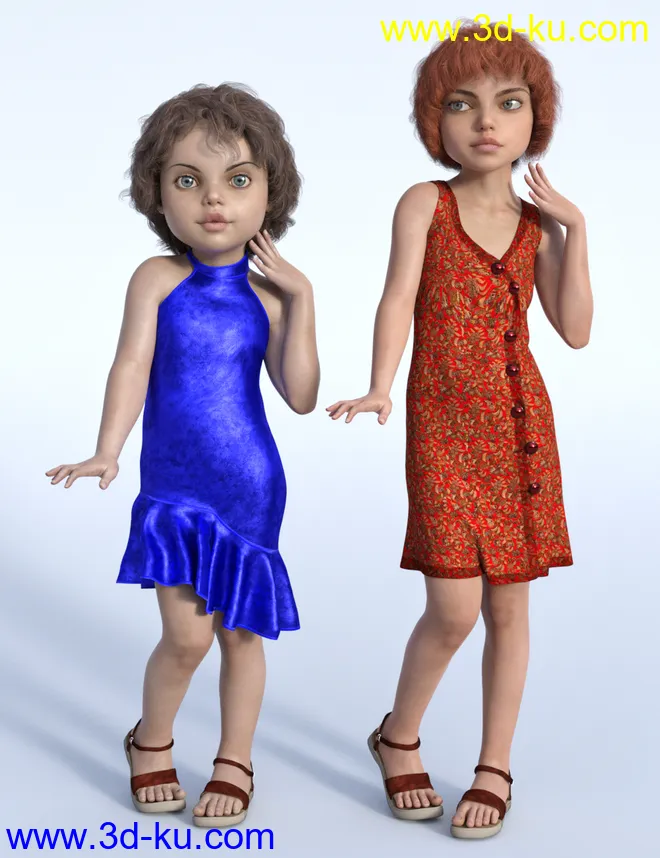 Lora and Lorel for Genesis 8 and 8.1 Female模型的图片4