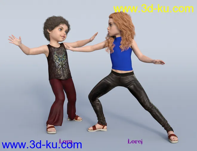Lora and Lorel for Genesis 8 and 8.1 Female模型的图片6