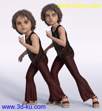 3D打印模型Lora and Lorel for Genesis 8 and 8.1 Female的图片