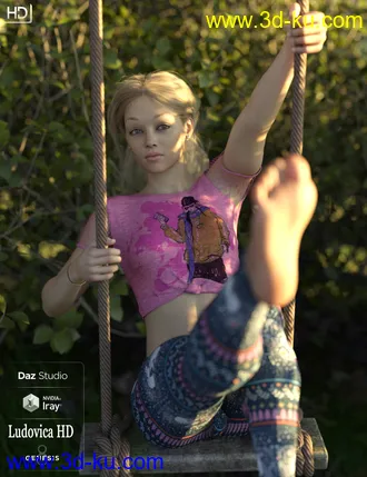 3D打印模型Ludovica HD For Genesis 8 Female的图片