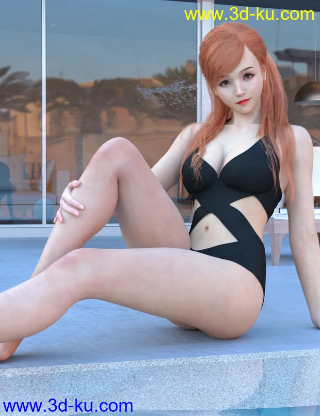 Lurys with Expressions and Hair with dForce for Genesis 8.1 Female模型的图片6