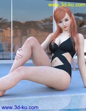 3D打印模型Lurys with Expressions and Hair with dForce for Genesis 8.1 Female的图片