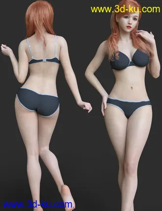 3D打印模型Lurys with Expressions and Hair with dForce for Genesis 8.1 Female的图片