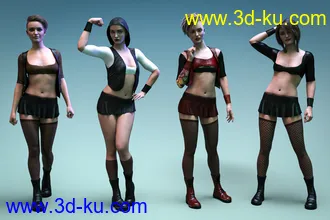 3D打印模型M3D Leather Obssesion Outfit for Victoria 8.1的图片