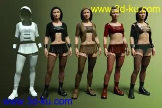 3D打印模型M3D Leather Obssesion Outfit for Victoria 8.1的图片