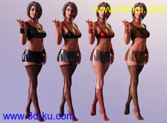 3D打印模型M3D Leather Obssesion Outfit for Victoria 8.1的图片