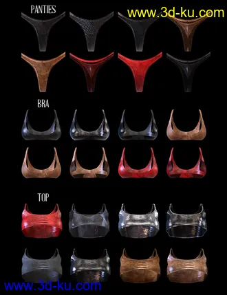 3D打印模型M3D Leather Obssesion Outfit for Victoria 8.1的图片