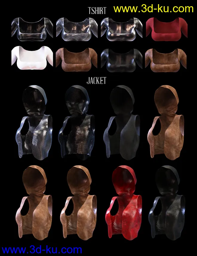 M3D Leather Obssesion Outfit for Victoria 8.1模型的图片9