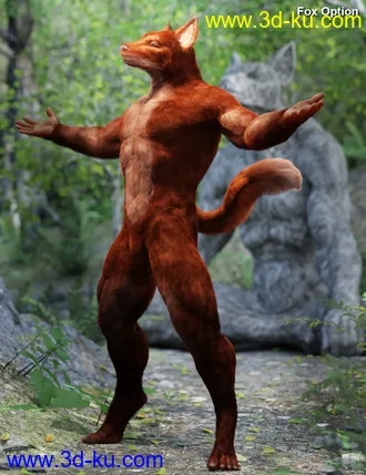 3D打印模型Majestic Anubis with dForce Hair for Genesis 8 Male的图片