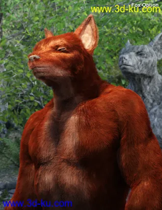 3D打印模型Majestic Anubis with dForce Hair for Genesis 8 Male的图片