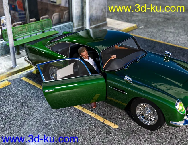 Majestic GT Poses for Genesis 8模型的图片2