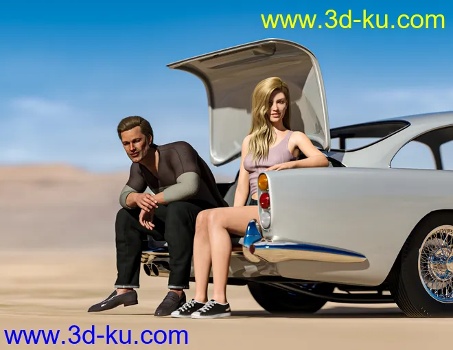 Majestic GT Poses for Genesis 8模型的图片7