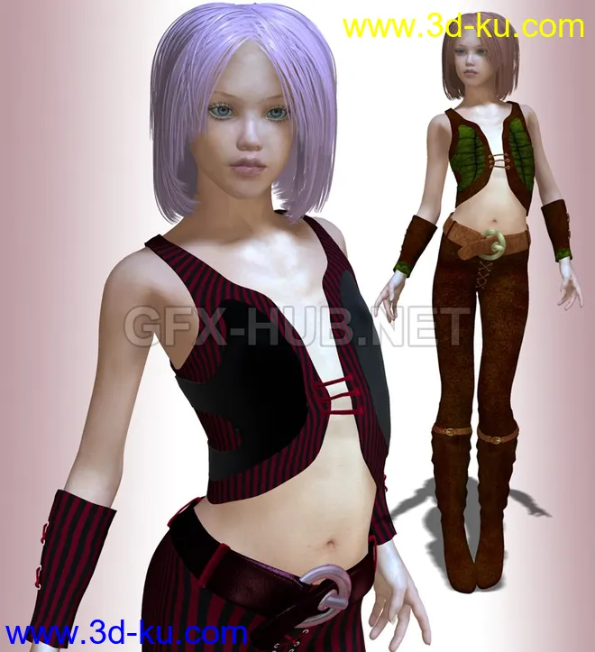 Marilee Outfit for V4模型的图片1