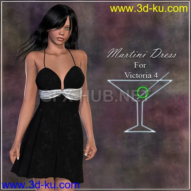 Martini Dress for V4模型的图片1