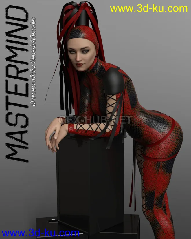 Mastermind dForce Outfit for Genesis 8 Females模型的图片1