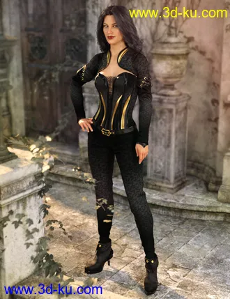 3D打印模型Mauree Outfit for Genesis 8 Females的图片