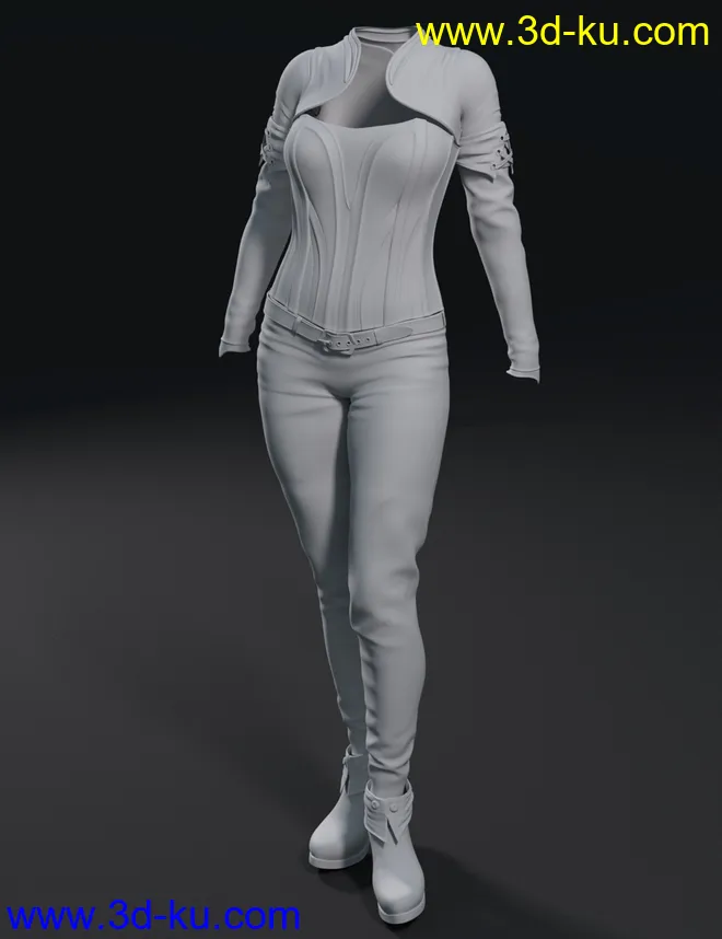 Mauree Outfit for Genesis 8 Females模型的图片2