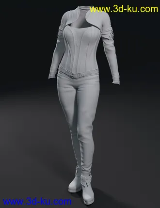 3D打印模型Mauree Outfit for Genesis 8 Females的图片