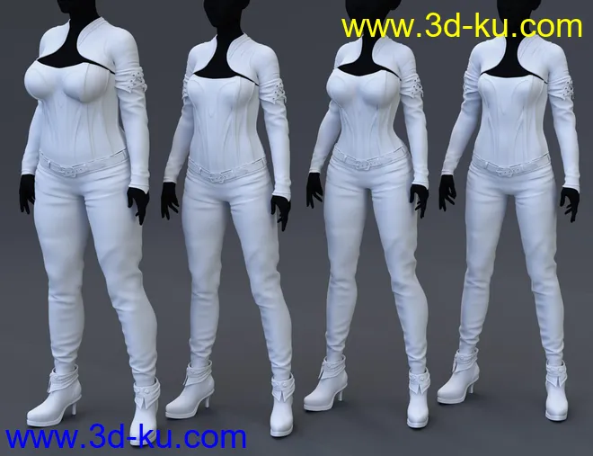 Mauree Outfit for Genesis 8 Females模型的图片5